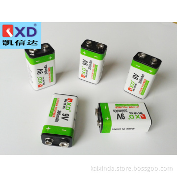 9 Volt Rechargeable Battery 300mAh